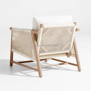 Singleture Patio Garden <b>Sofas</b> Garden Sets Teak Furniture <b>Outdoor</b> Solid Wood <b>Rattan</b> Teak Single - Product Image 3