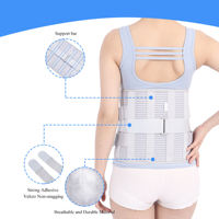 Ceinture de soutien lombaire orthopédique en acier verrouillable YR-410-2, renforcée en nylon, pour rééducation postopératoire en cas de sténose spinale