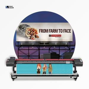 Imprimante UV SinoColor UV-1260S 3,2 m haute vitesse 55 m/h rouleau-à-rouleau 6 couleurs avec encre fluorescente pour étiquettes sur <span class=keywords><strong>toile</strong></span>, cuir, PET - Product Image 1