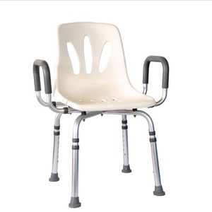Aluminum Alloy <b>Shower</b> <b>Chair</b> Adjustable Height <b>For</b> <b>Elderly</b> And Pregnant Women With 136kg Capacity - Product Image 3