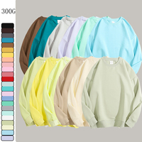 Sweatshirts à capuche personnalisés surdimensionnés à col ras du cou en coton de haute qualité à épaules tombantes Vente en gros