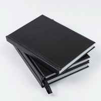 Fabricant de cahiers d'agenda A5 en cuir PU avec logo personnalisé, couverture rigide, avec marque-page ruban et porte-stylo