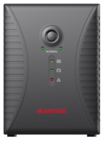 Santak Robust S 650VA UPS Interactivo en Línea con AVR, Fuente de Alimentación Ininterrumpida con Voltaje Estabilizado para Seguridad CCTV y Router de Red