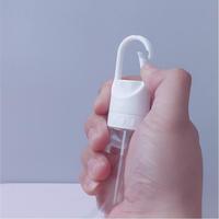 Flacon rechargeable portable en PETG de 20 ml et 50 ml, flacon pulvérisateur avec crochet et interrupteur à verrouillage rotatif, atomiseur à fine brume pour liquides cosmétiques
