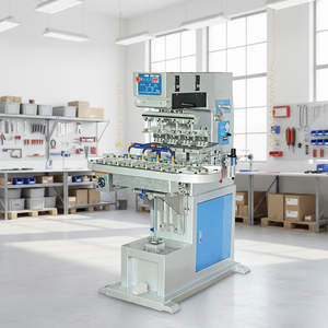 Machine d'impression rotative à quatre couleurs Tm4/C, semi-automatique, pneumatique, carrousel, pour cadran de montre, neuve - Product Image 2