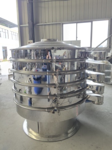 Paslanmaz Çelik Çok Katmanlı 800mm Döner Titreşimli Elek Makinesi Polen Ekstraksiyon Tozu İçin - Product Image 3