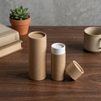 Boîte cylindrique en carton, boîte ronde, emballage en Tube de papier pour cadeau