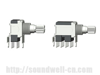 Soundwell RS12/22 Sakelar Kontrol Volume Multi-arah Rotary 13mm Bersertifikasi ROHS Resistansi Kontak Maks 50m -20~60 Pemakaian Suhu