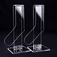 Présentoir de vitrine personnalisé, présentoirs de table en acrylique pour décoration, présentoir transparent pour petites chaussettes en acrylique pour sol
