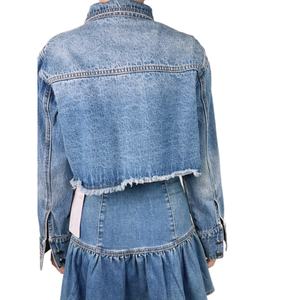 Chaqueta Vaquera con Botones Metálicos Estilo Punk Vintage para Mujer - Product Image 6