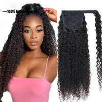 Queue de cheval indienne à clipser prête à être expédiée, avec options de styles Water Wave, Deep Wave et Yaki, et options lisses pour femmes