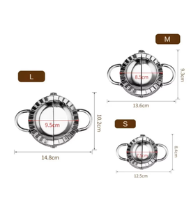 Accessoire de cuisine en acier inoxydable, presse à raviolis écologique en métal, <span class=keywords><strong>moule</strong></span> à pâte pour emporte-pièces - Product Image 5