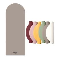 Tapis de yoga demi-rond en caoutchouc PU antidérapant, absorbant les chocs et silencieux pour la maison, le studio de yoga et l'entraînement professionnel