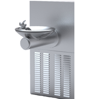 Fontaine à eau publique commerciale carrée en acier inoxydable avec bulleur intégré