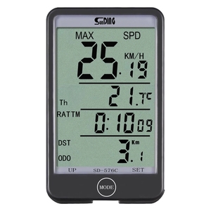 Velocímetro de <span class=keywords><strong>bicicleta</strong></span> digital resistente al agua, odómetro de ciclismo y cronómetro con retroiluminación, pantalla LCD, Ordenador de <span class=keywords><strong>bicicleta</strong></span> - Product Image 1