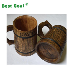 <span class=keywords><strong>Chope</strong></span> à Bière en <span class=keywords><strong>bois</strong></span> 0.6L 20oz avec Boîte-Cadeau - Product Image 2