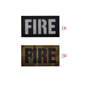 Letra fuego reflectante láser negro IR ropa pegatina CP coser bolsa sombrero tela IR negro <span class=keywords><strong>Nylon</strong></span> coser sombrero uniforme sombrero - Product Image 3