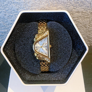 Reloj de Cuarzo con Incrustaciones de Diamantes de Imitación para Mujer, Diseño de Alta Gama, Estilo Minimalista con Correa de Acero - Product Image 2