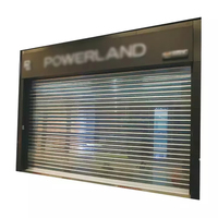 Porte transparente transparente en polycarbonate Volet roulant pleine vision Volet roulant Visibilité Porte transparente