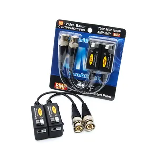 Surveillance Accessories 5MP 8MP Video Balun Support Simulate AHD/CVI/TVI Passive Twisted Pair Cable For Cctv Accessories