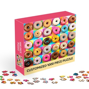 Rompecabezas personalizado de 500 1000 piezas, Donuts para adultos y adolescentes y niños, Idea de regalo feliz para la familia, nuevo - Product Image 2