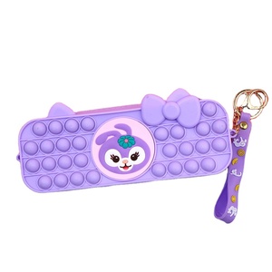 Estuche de Silicona Hengyao con Diseño de Burbujas Popit, Portalápices con Forma de Oruga, Bolsa con Cierre para Bolígrafos - Product Image 6