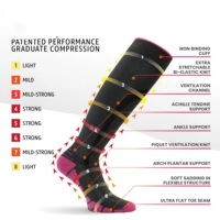 Chaussettes de sport en coton respirant sans couture, qualité supérieure, chaussettes personnalisées, améliorent la circulation sanguine, chaussettes de compression