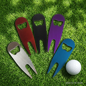 Fourchette de <span class=keywords><strong>golf</strong></span> et décapsuleur en acier inoxydable de 11 cm, directement de l'usine, portable, avec logo laser personnalisé, décapsuleur de bière, approvisionnement en gros OEM - Product Image 5