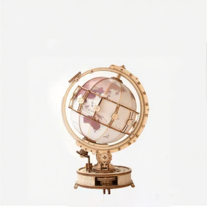 Lámpara de globo de madera, juegos de rompecabezas 3D, juguetes de bloques para niños y adultos para decoración del hogar, regalo de cumpleaños, bloques de construcción DIY, rompecabezas 3D - Product Image 1