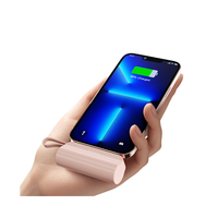 Banque d'Alimentation Mini Portable Certifiée KC la Plus Vendue en Corée, Type-C, Cadeaux Promotionnels en Gros, Support de Câble, Taille de Poche, Capsule