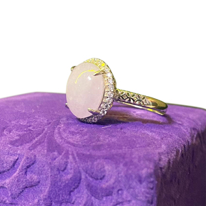 แหวนหยกเจไดเกรด A คุณภาพสูงจากทีซีเอส จิวเวลรี่ ประเทศเมียนมา แท้ 100% สีม่วงใส เหมาะสำหรับงานต่างๆ และการทำงาน - Product Image 1