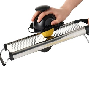 Paslanmaz çelik manuel sebze doğrayıcı aracı kaymaz çok bıçak ayarlanabilir emniyet aracı ile Mandoline peynir sebze dilimleme - Product Image 4