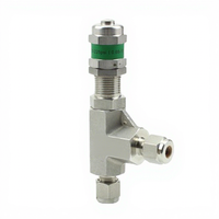 Vanne de décharge proportionnelle manuelle en acier inoxydable 316 certifiée FD-LOK BV haute pression pour le contrôle du gaz, de l'eau et de l'huile, sécurité 6000 PSI