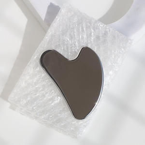 Tablero <span class=keywords><strong>Guasha</strong></span> Gua Sha Masaje para la cara Masajeador corporal de acero inoxidable Placa de raspado facial SPA Raspador <span class=keywords><strong>Guasha</strong></span> para cuello y espalda - Product Image 6