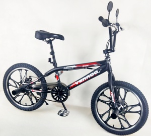 Vélo BMX <span class=keywords><strong>Freestyle</strong></span> pour Enfants, Rouge et Blanc, Vélo de Stunt avec Roues en Alliage pour Garçons, Stunt Urbain et Loisirs - Product Image 2