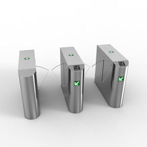 Kontrol akses pintu keamanan Flap Turnstile RFID Reader Flap Barrier Gate