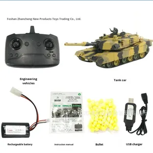 VENTE FLASH Henglong 3816 Delin Tank télécommandé américain 6 canaux, échelle 1:24, portée extérieure de 30 m, effet de fumée et de son, 2.4G - Product Image 2