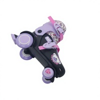 Patins à roulettes pour enfants, réglables, pour activités de plein air, entraînement, stables, quatre roues en PVC, chaussures de patinage