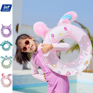 Cute Thickened Children's Swimming <b>Ring</b> 3D Cartoon Inflatable PVC Underarm <b>Ring</b> For Pool Water Park Kids - Product Image 5