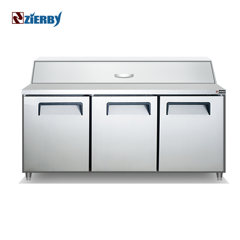 Прилавок для пиццы, холодильная Коммерческая кухонная техника большой емкости, морозильник для супермаркетов и магазинов