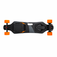 Longboard électrique portable à double moteur, planche en érable de 9,5 pouces, feu arrière intégré, longue autonomie, E-Skateboard pour les trajets urbains