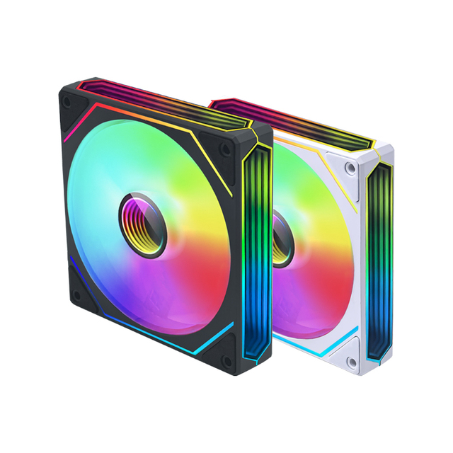 Cool Storm Supply OEM Custom Infinite Space 3-way Mirror Design120mm Rgb/ARGB 3pin/4Pin Gaming Computer Case Cooler Fan