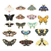 Bros Pin Kupu-kupu Grosir untuk Wanita, Aksesoris Pakaian & Tas Ransel Pesta, Bros Pin Kupu-kupu Enamel Lucu & Cerah