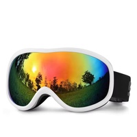 Lunettes de ski RTS Protection UV400 Lentille polarisée par miroir Lunettes de snowboard OEM Caractéristiques anti-buée Lunettes de sports de neige Logo personnalisé