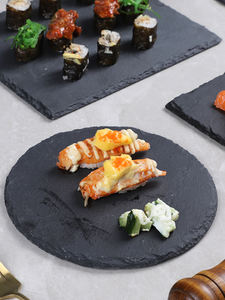 Planche à fromage en ardoise <span class=keywords><strong>de</strong></span> roche <span class=keywords><strong>de</strong></span> <span class=keywords><strong>lave</strong></span> <span class=keywords><strong>de</strong></span> sushi japonaise personnalisée <span class=keywords><strong>plateau</strong></span> d'assiette d'ardoise alimentaire en pierre plate pour restaurant - Product Image 4