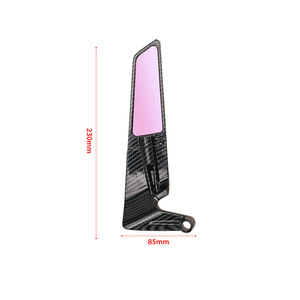 Rétroviseur universel pour véhicule électrique compatible, imprimé par transfert d'eau, avec aileron réflecteur - Product Image 2
