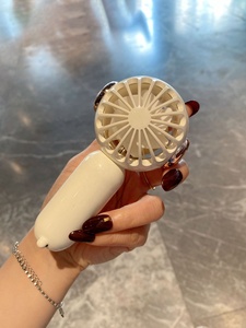 Custom logo <strong>Rhinestone</strong> Mini Fan Air Condition USB Charged Diamond Mini Fan <strong>Eyelash</strong> Dryer Fan for Lash Extension - Product Image 5