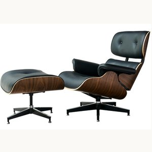 chaise de bureau en cuir moderne et confortable 36028-09 - Product Image 1