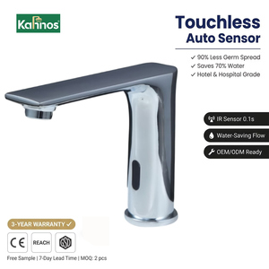 Grifo Termostático Moderno de Latón con una Sola Manija, Automático, de Agua Fría, con Sensor Sin Contacto, Montado en el Encimera - Product Image 1