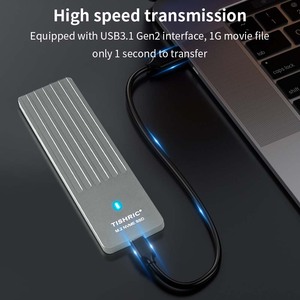 Bao vây HDD tishric siêu mỏng 5mm tên Giao thức duy nhất ổ đĩa trạng thái rắn trường hợp tốc độ truyền 10G bên ngoài bao vây ổ cứng - Product Image 5